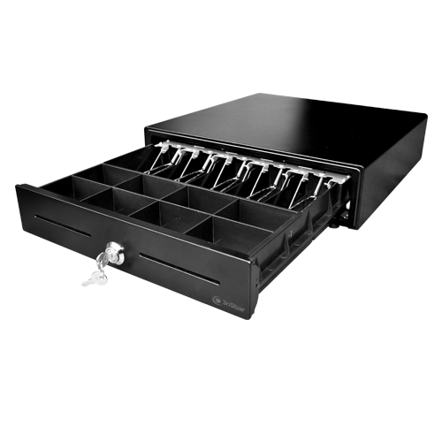 Gaveta de dinero 3nStar CD350 cajón metálico con microswitch 410x420mm para punto de venta